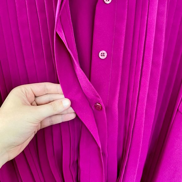 VINTAGE MS CHAUS || FUCHSIA DRESS - Picture 4 of 5